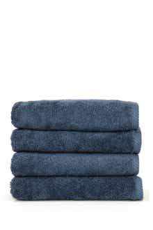 Linum Home Textiles Midnight Blue Soft Twist Hand Towels - Set of 4