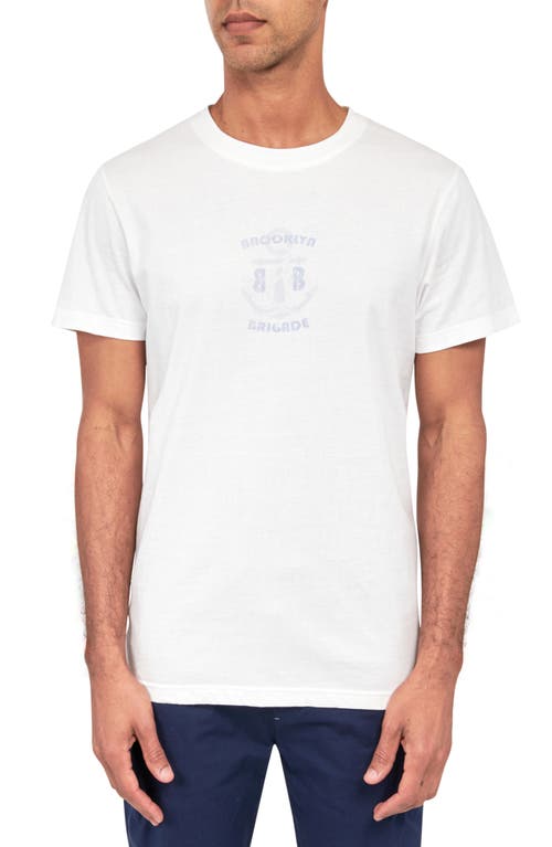 Brooklyn Brigade Logo T-shirt In White