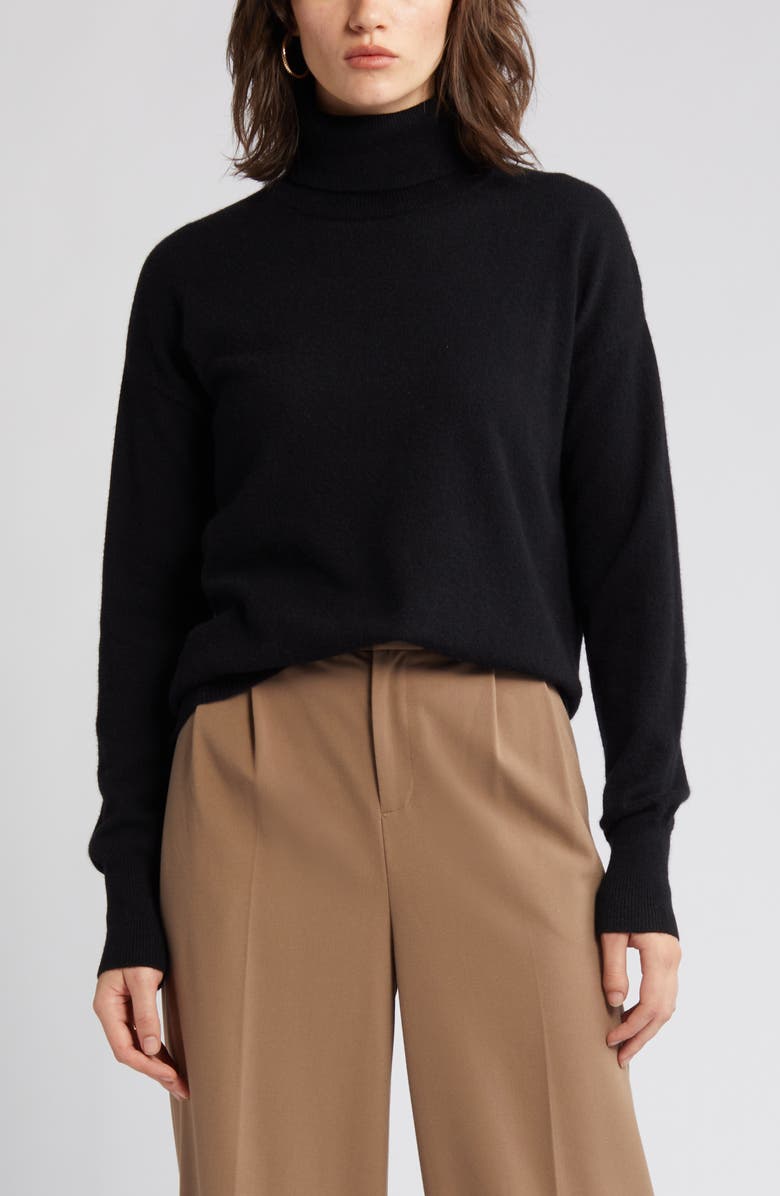 Nordstrom Cashmere Turtleneck Sweater, Alternate, color,