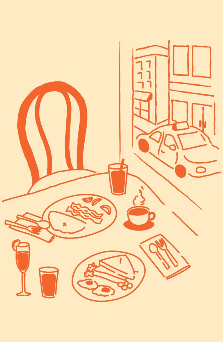 Literie Brunch in the West Village Candle, Alternate, color, Orange