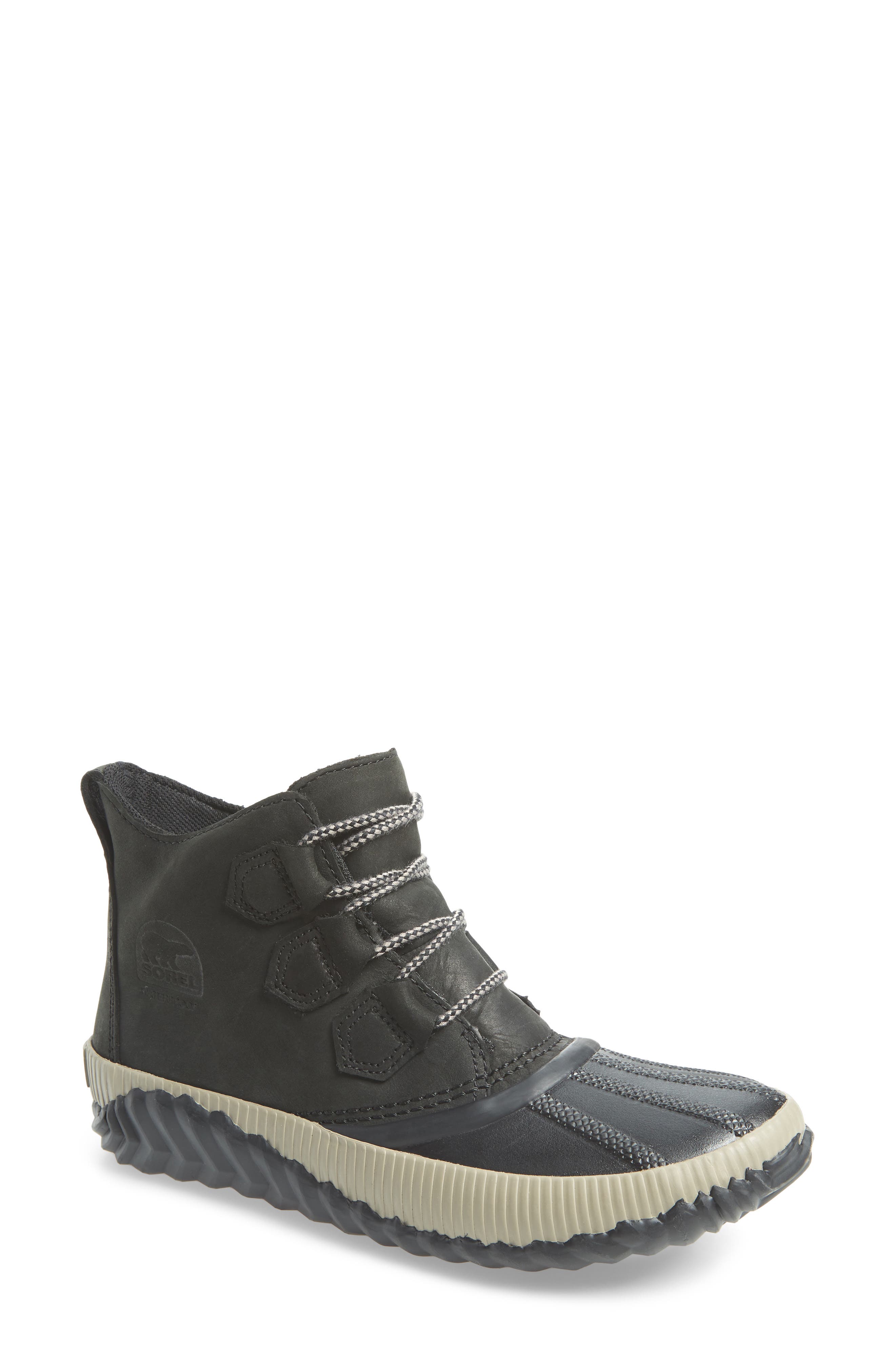 Out N About Plus Waterproof Bootie, Main, color, BLACK