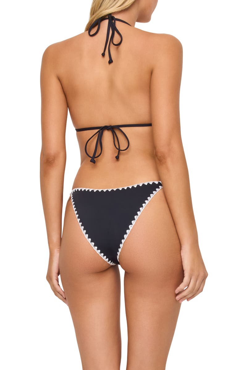 LSPACE Zhara Classic Swim Bottoms, Alternate, color, Black/ Cream