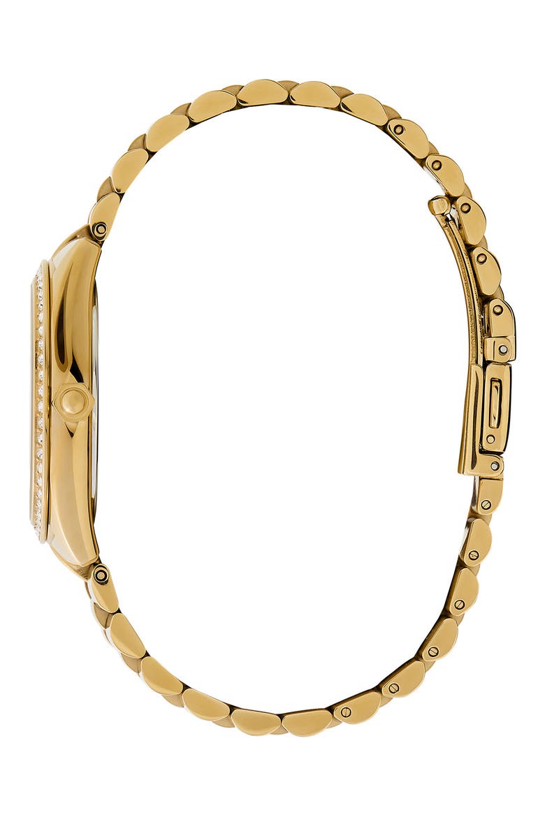 Bejewelled Bracelet Watch, 34mm, Alternate, color, GOLD