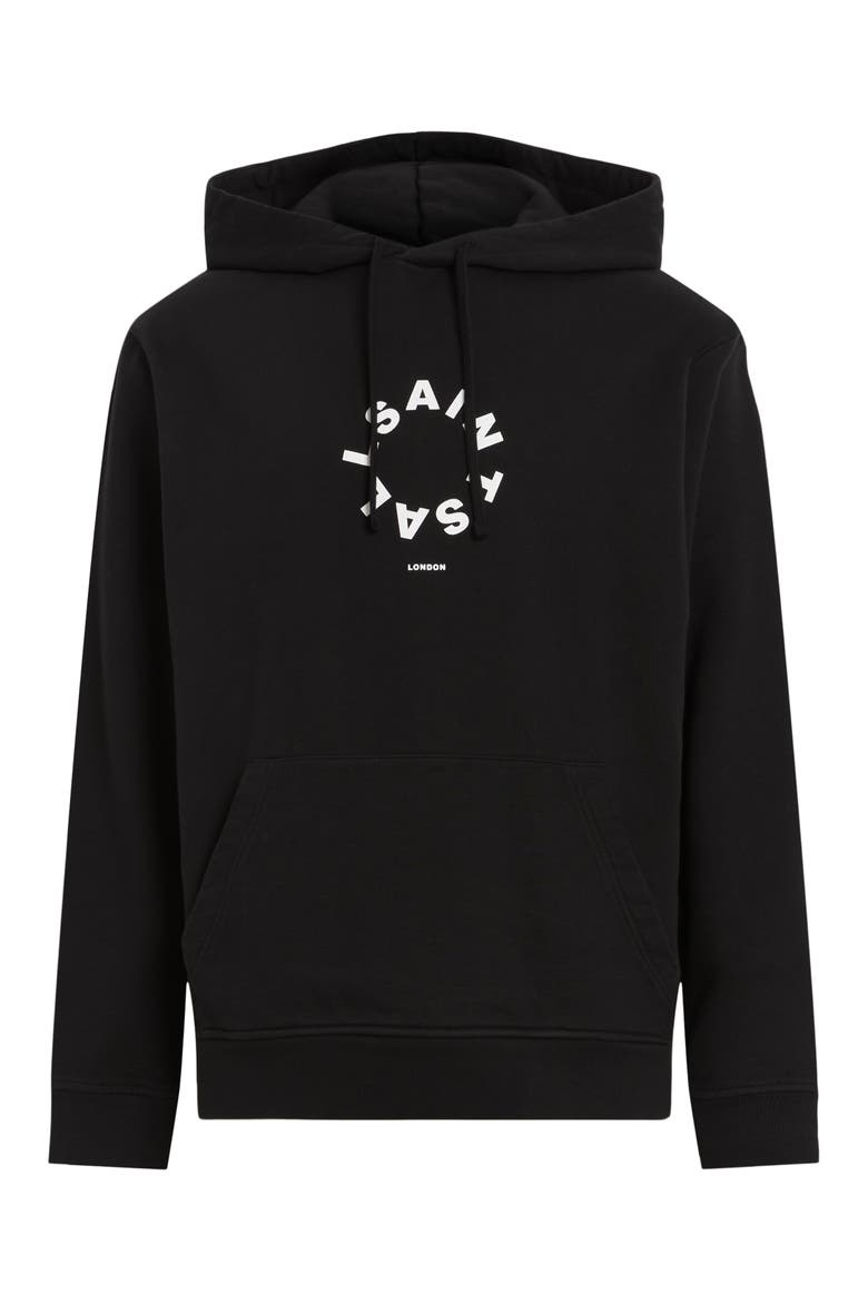 Tierra Pullover Graphic Hoodie, Alternate, color, JET BLACK