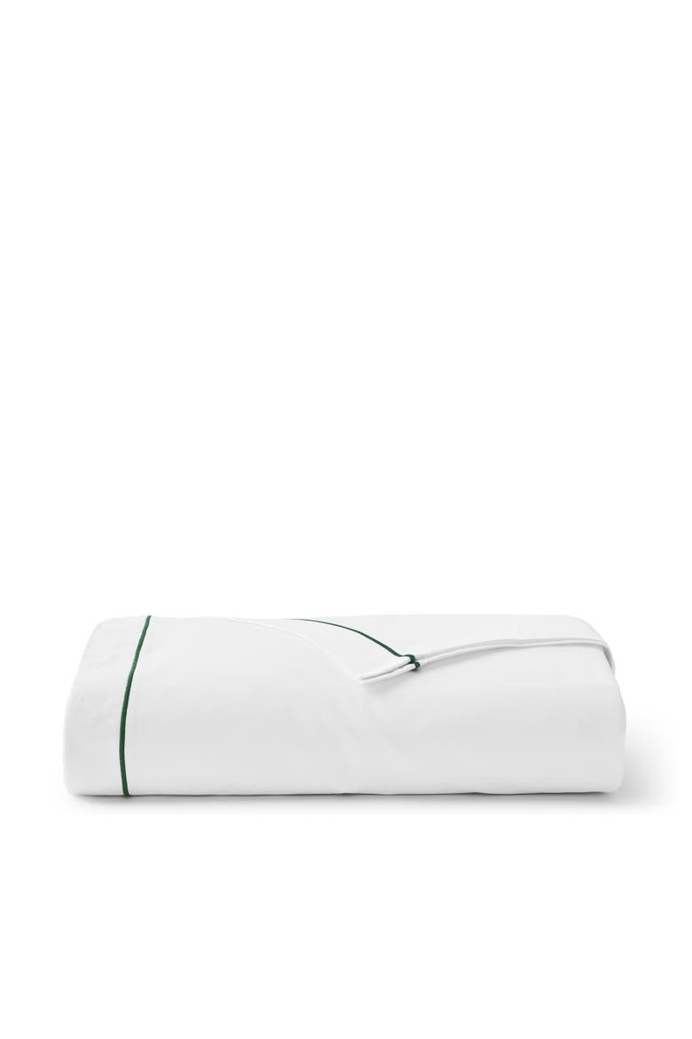 Premium Luxury Sateen Cotton Flat Sheets, Main, color, Green