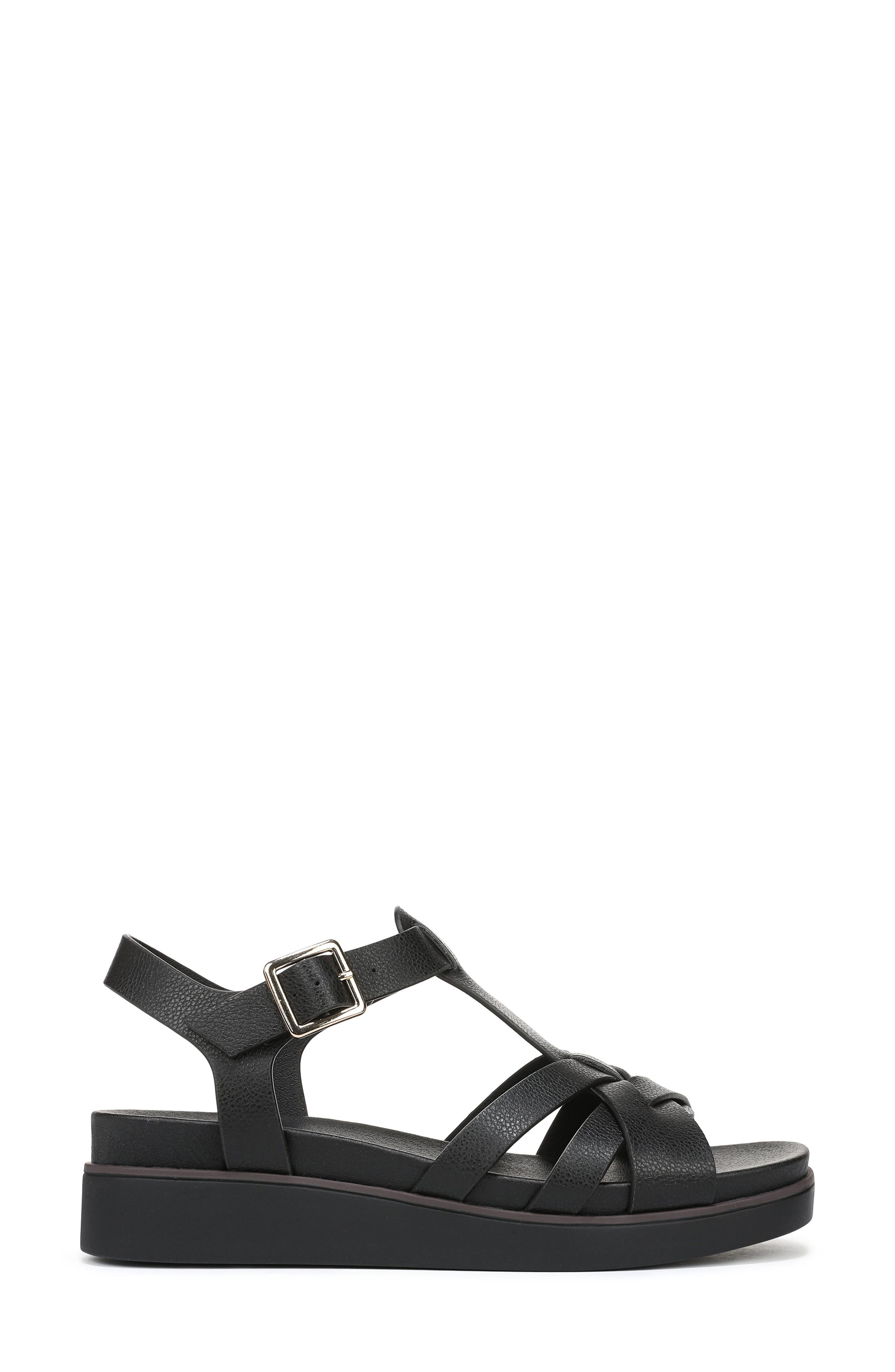 LifeStride Grandiose Platform Wedge Sandal, Alternate, color, Black