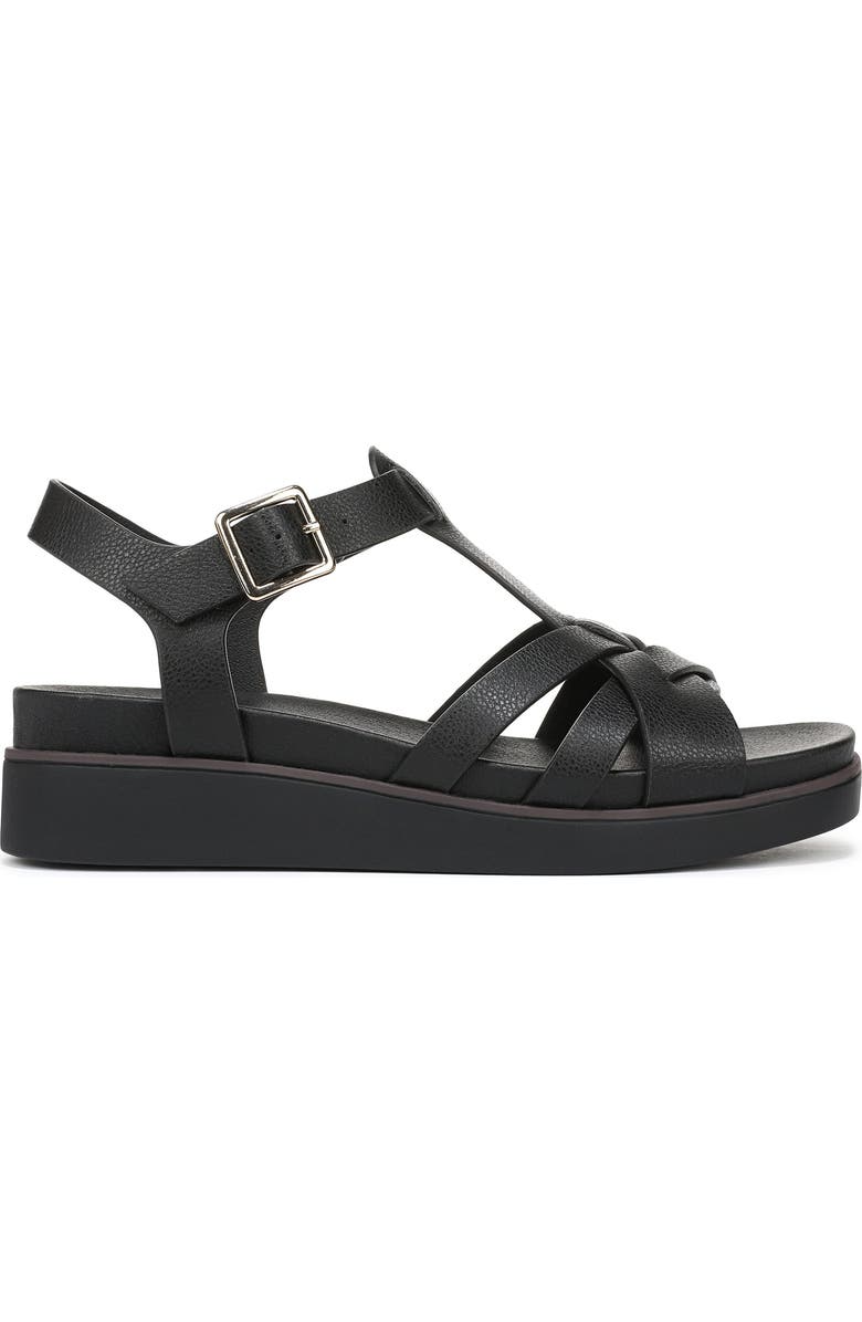 LifeStride Grandiose Platform Wedge Sandal, Alternate, color, Black
