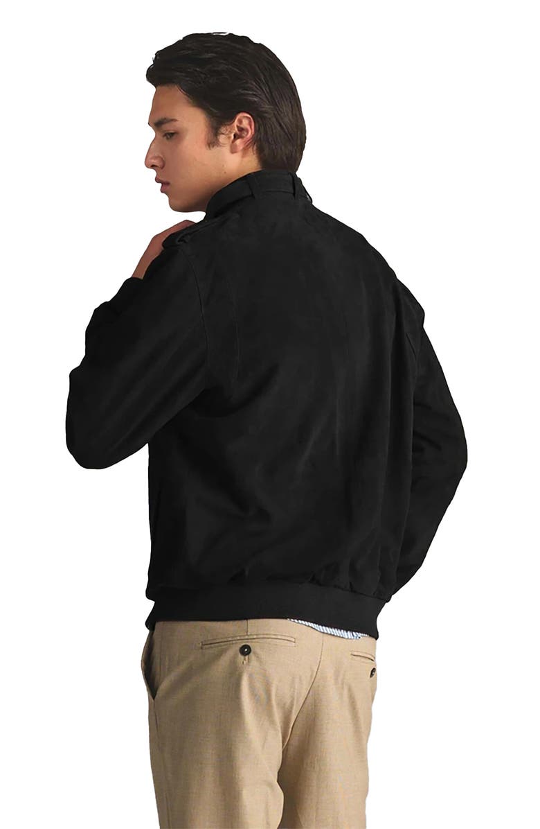 Members Only Men's Soft Suede Iconic Jacket, Alternate, color, Black