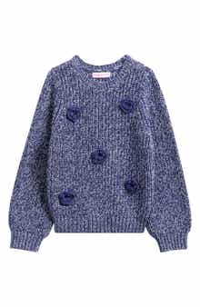 Design History Kids' 3D Flower Sweater
