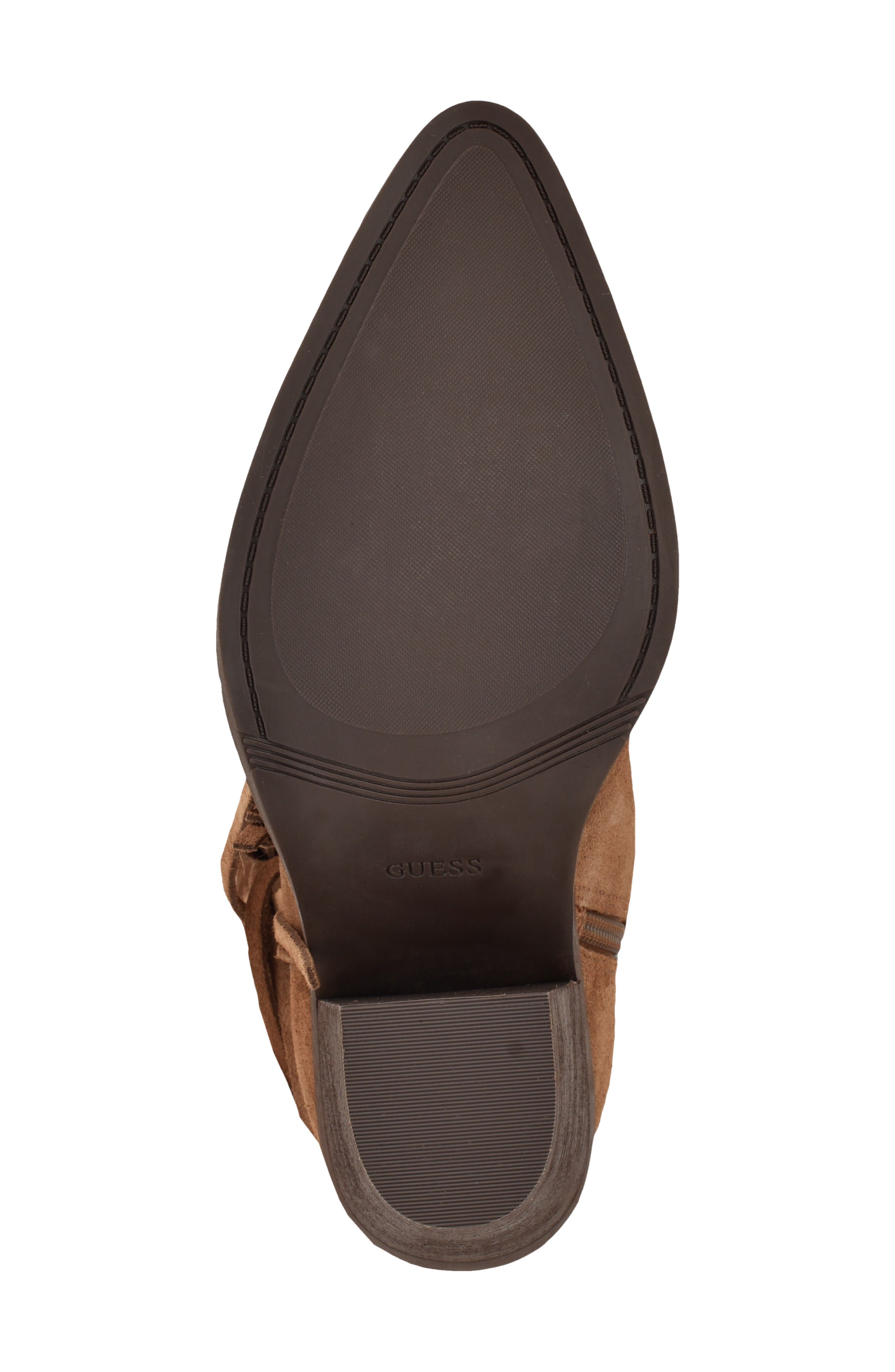 Sashlee Pointed Toe Western Boot, Alternate, color, BROWN