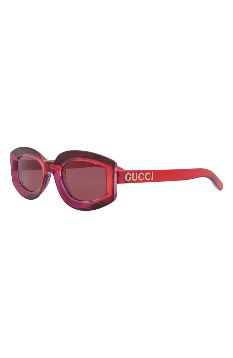 Gucci 51mm Cat Eye Sunglasses, Alternate, color, Red Red Violet
