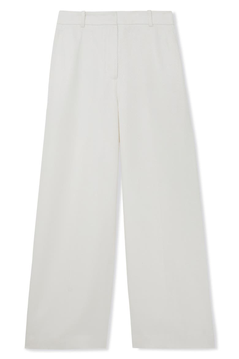 Alyx Linen Blend Wide Leg Trousers, Alternate, color, WHITE