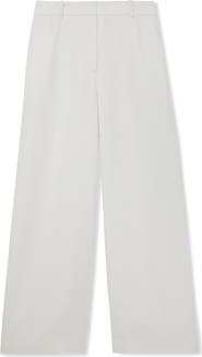 Reiss Alyx Linen Blend Wide Leg Trousers