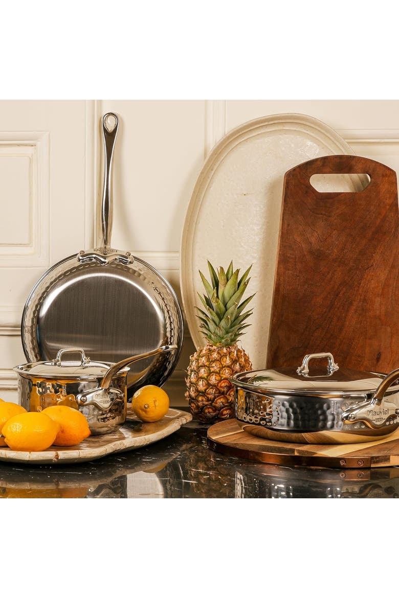 M'ELITE CURVED SAUTE PAN, Alternate, color, METALLIC SILVER