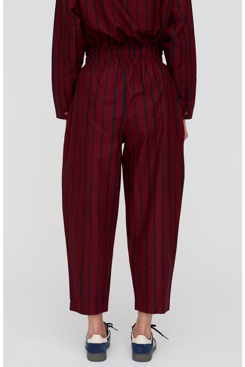 Organic Cotton Kate Barrel Leg Trousers, Alternate, color, Red