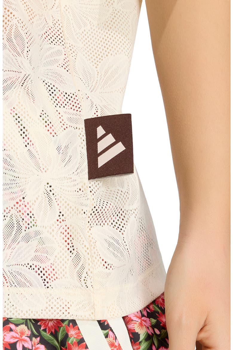 x Farm Rio Lace Jersey, Alternate, color, ECRU TINT/ AUBURN