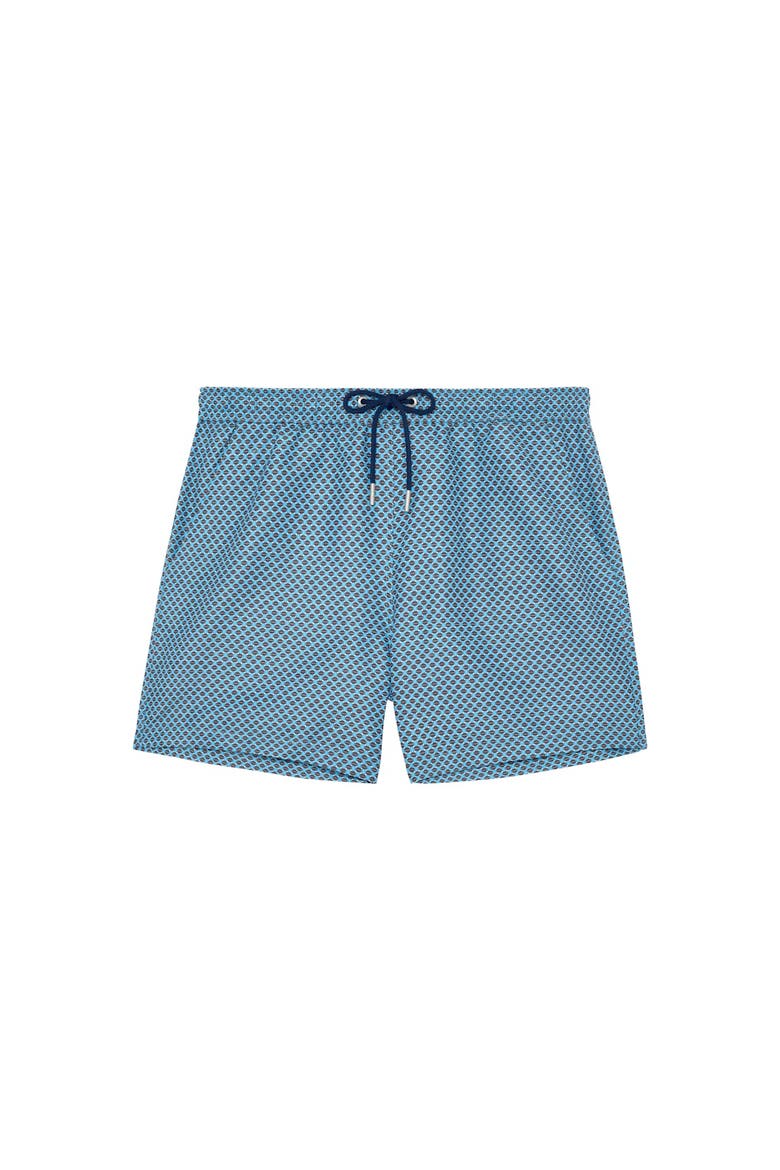Cappuccino Beach Boxer, Main, color, Blue Print