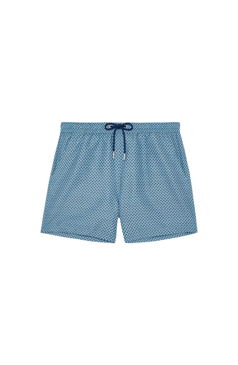 HOM Cappuccino Beach Boxer, Main, color, Blue Print