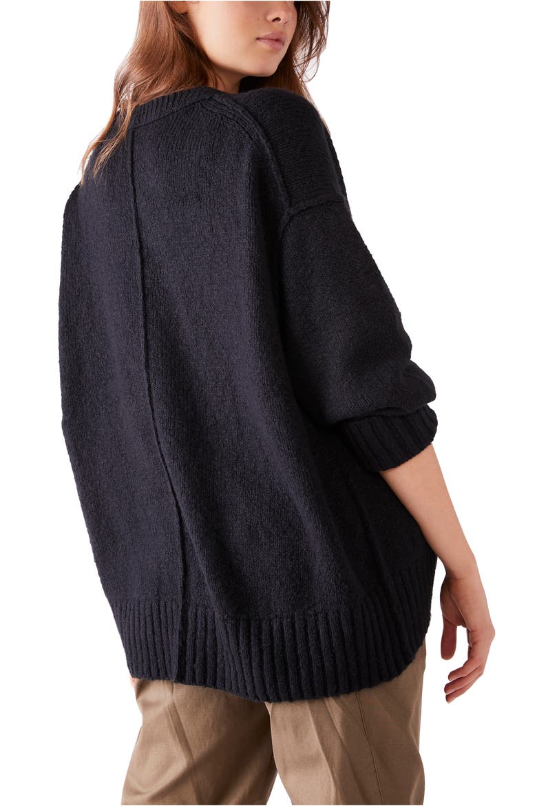 Brookside Sweater, Alternate, color, BLACK