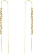 Spero London Sterling Silver Dorica Chain Bead Drop Earring
