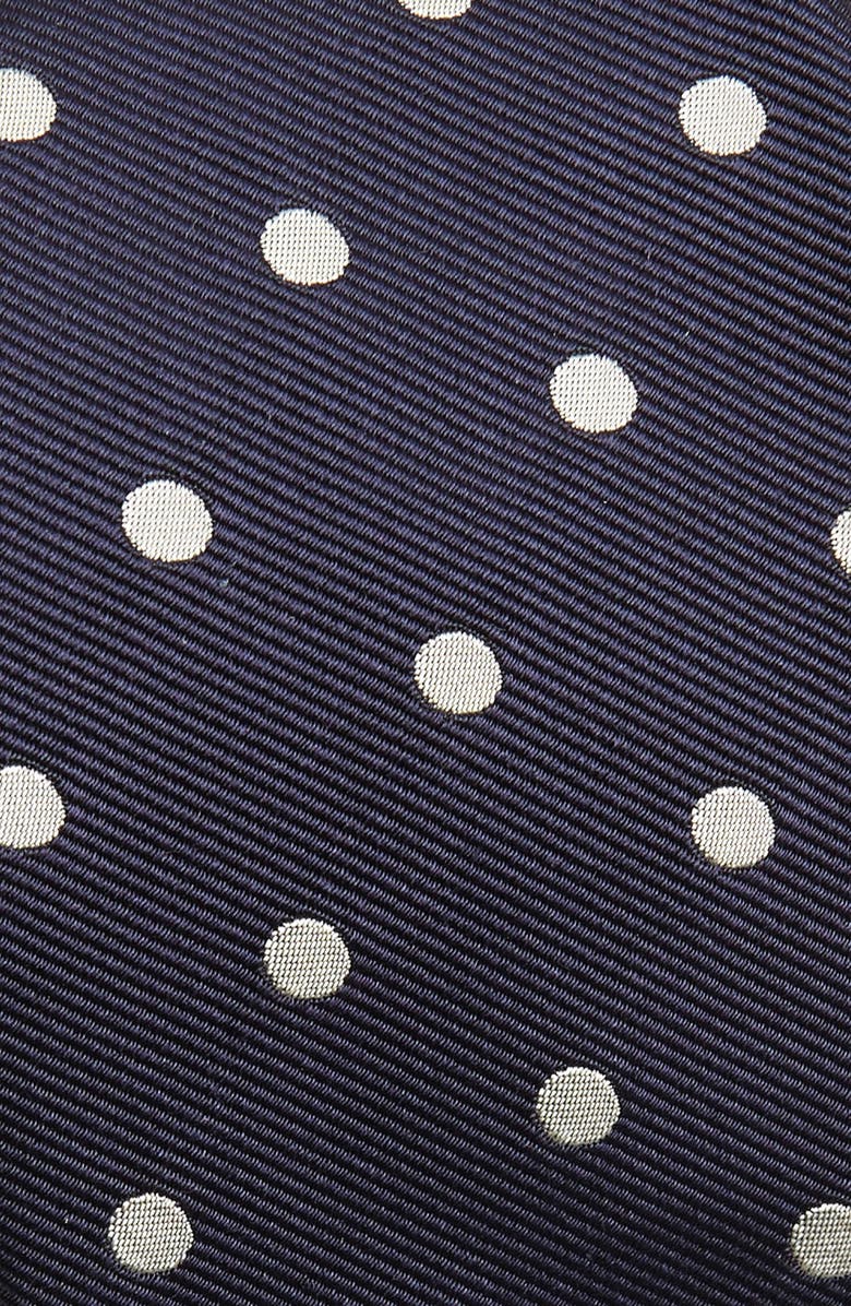 Drake's Polka Dot Silk Tie, Alternate, color,