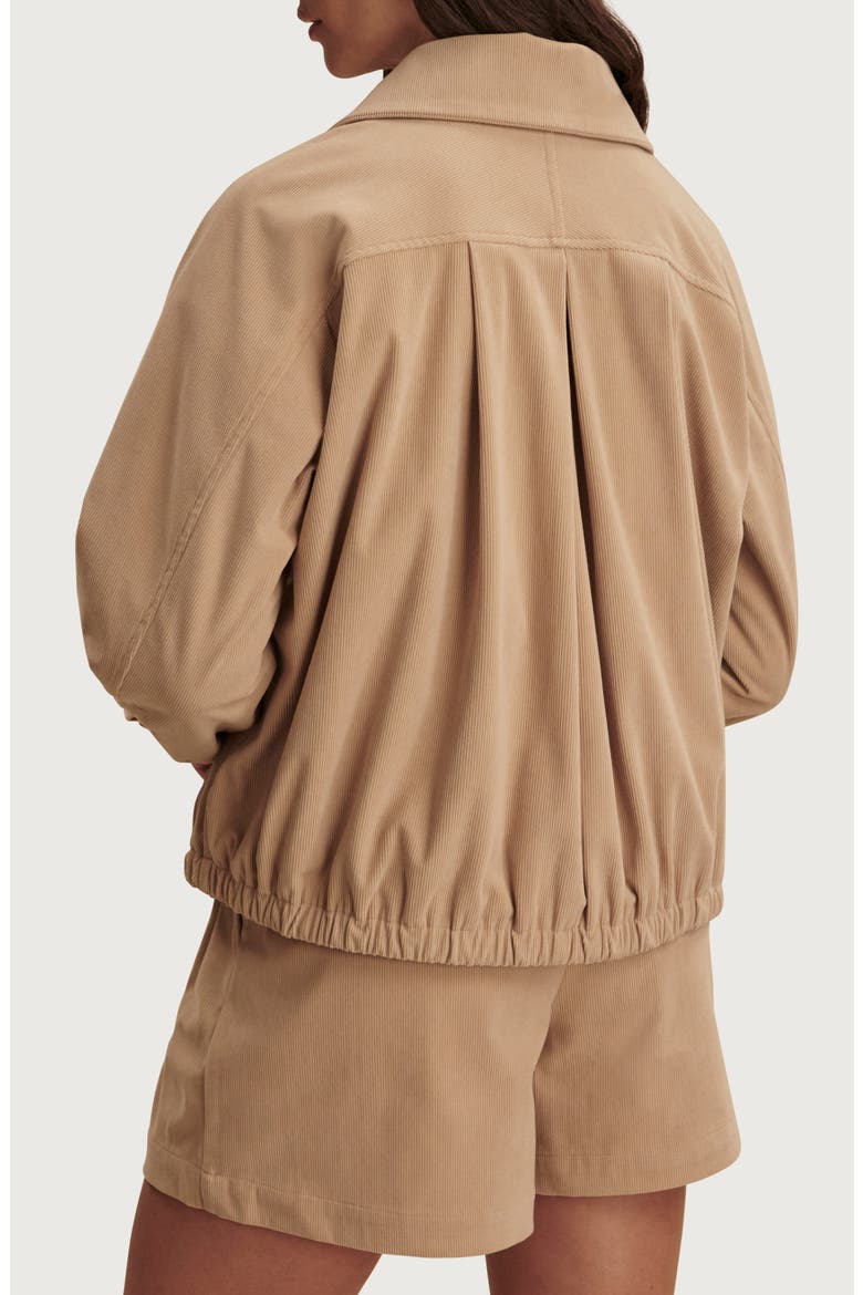 Nadina Corduroy Blouson Jacket, Alternate, color, LIGHT TAUPE