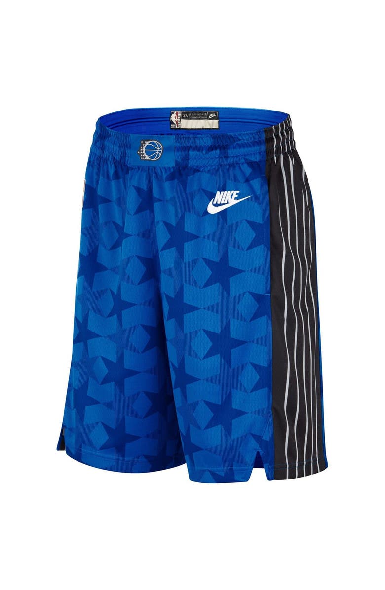 Nike Men's Nike Royal Orlando Magic 2023/24 Classic Edition Hardwood Classics Performance Swingman Shorts, Alternate, color, 