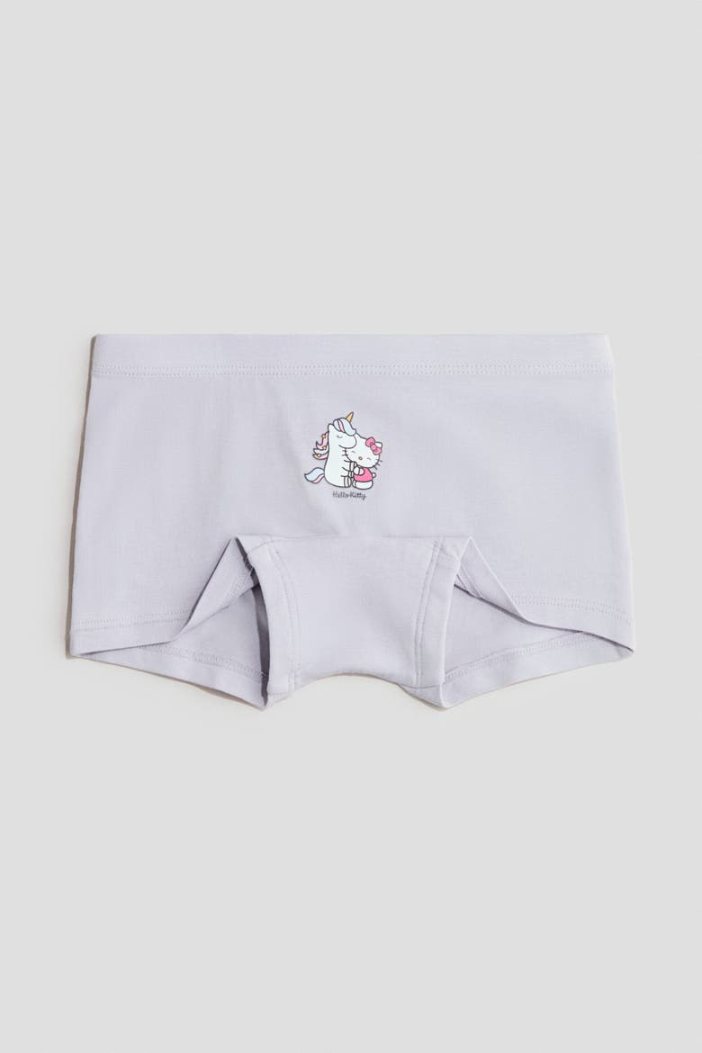 5-pack Printed Cotton Boxer Briefs, Alternate, color, Cream/Hello Kitty