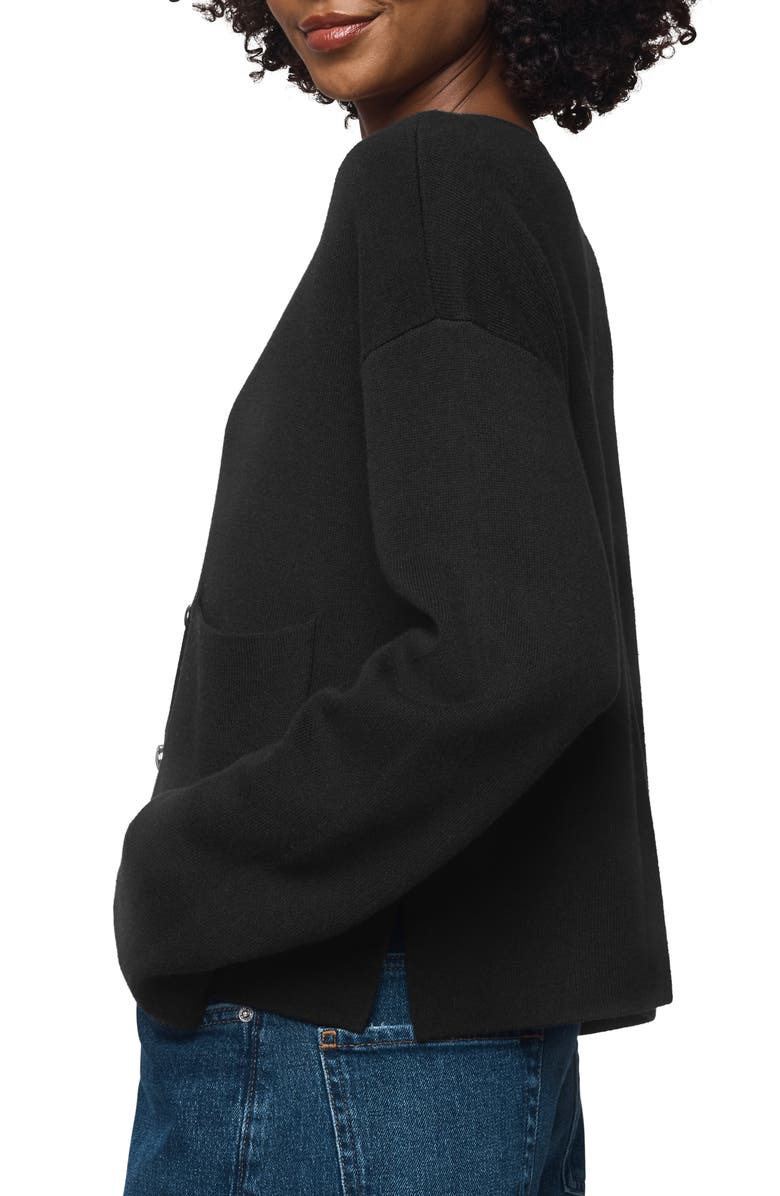 Splendid Libby Crop Cardigan, Alternate, color, Black