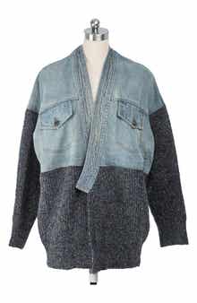 SAACHI Denim Knit Topper Jacket