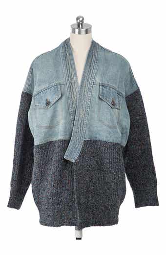 SAACHI Denim Knit Topper Jacket