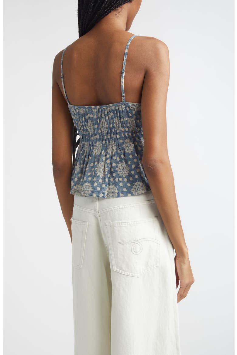 Square Neck Camisole, Alternate, color, INDIGO MEDALLION PRINT