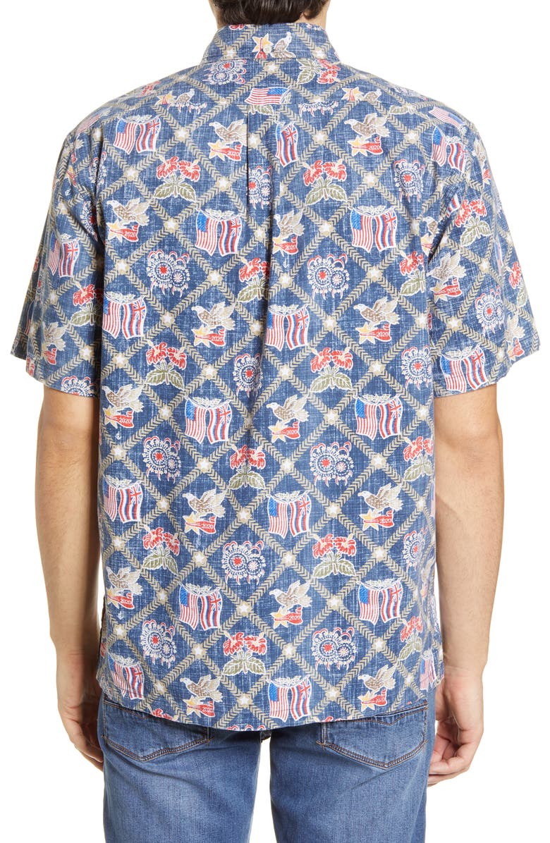 Reyn Spooner Summer Commemorative 2020 Short Sleeve Button-Down Shirt, Alternate, color, 