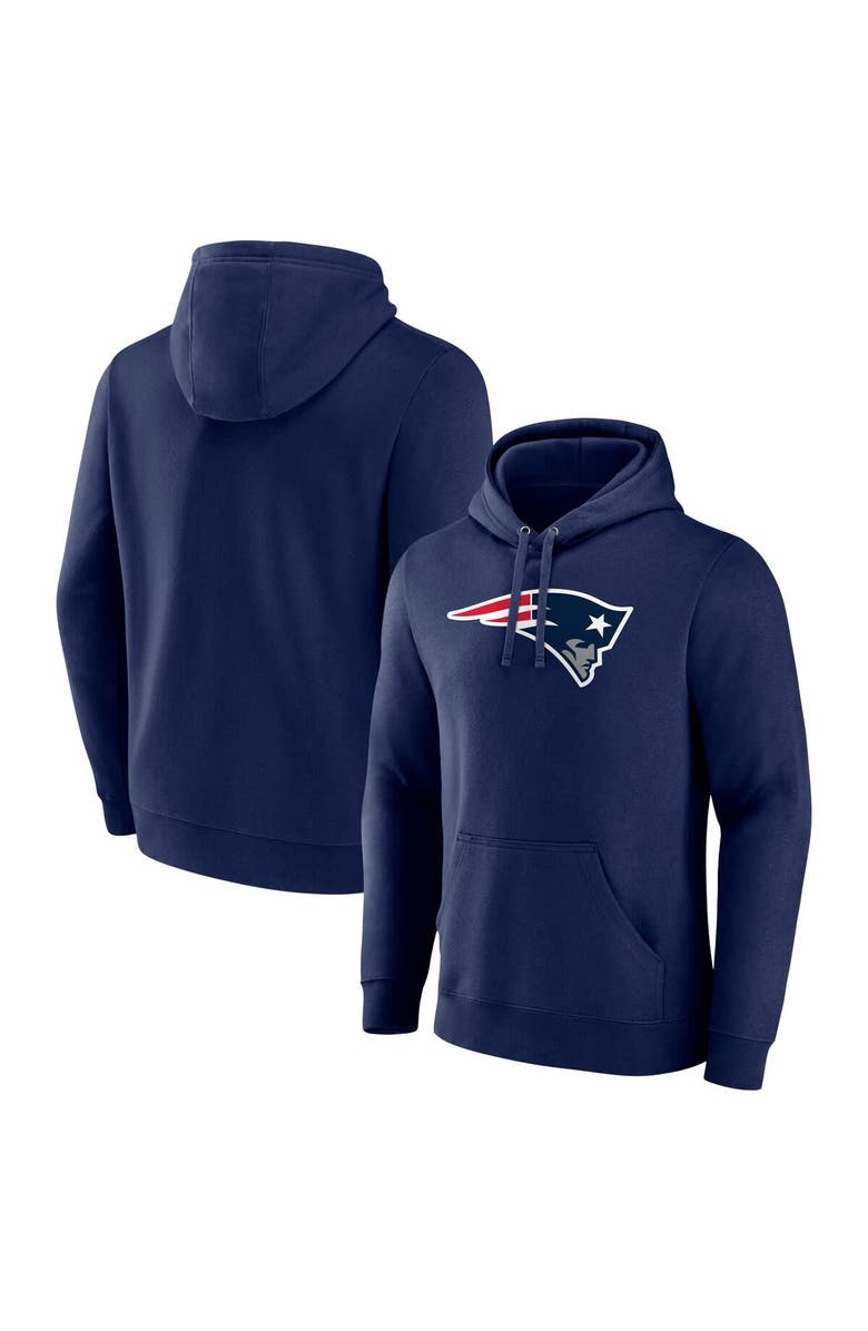FANATICS Men's Fanatics Navy New England Patriots Primary Logo Fleece Pullover Hoodie, Main, color, 
