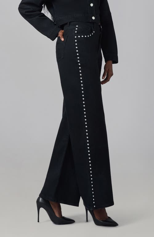 Lola Jeans Milan Ultra High Rise Wide Leg Jeans In Black