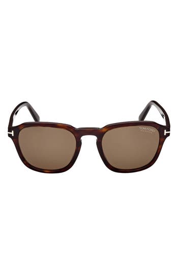 Tom Ford Avery 52mm Polarized Round Sunglasses