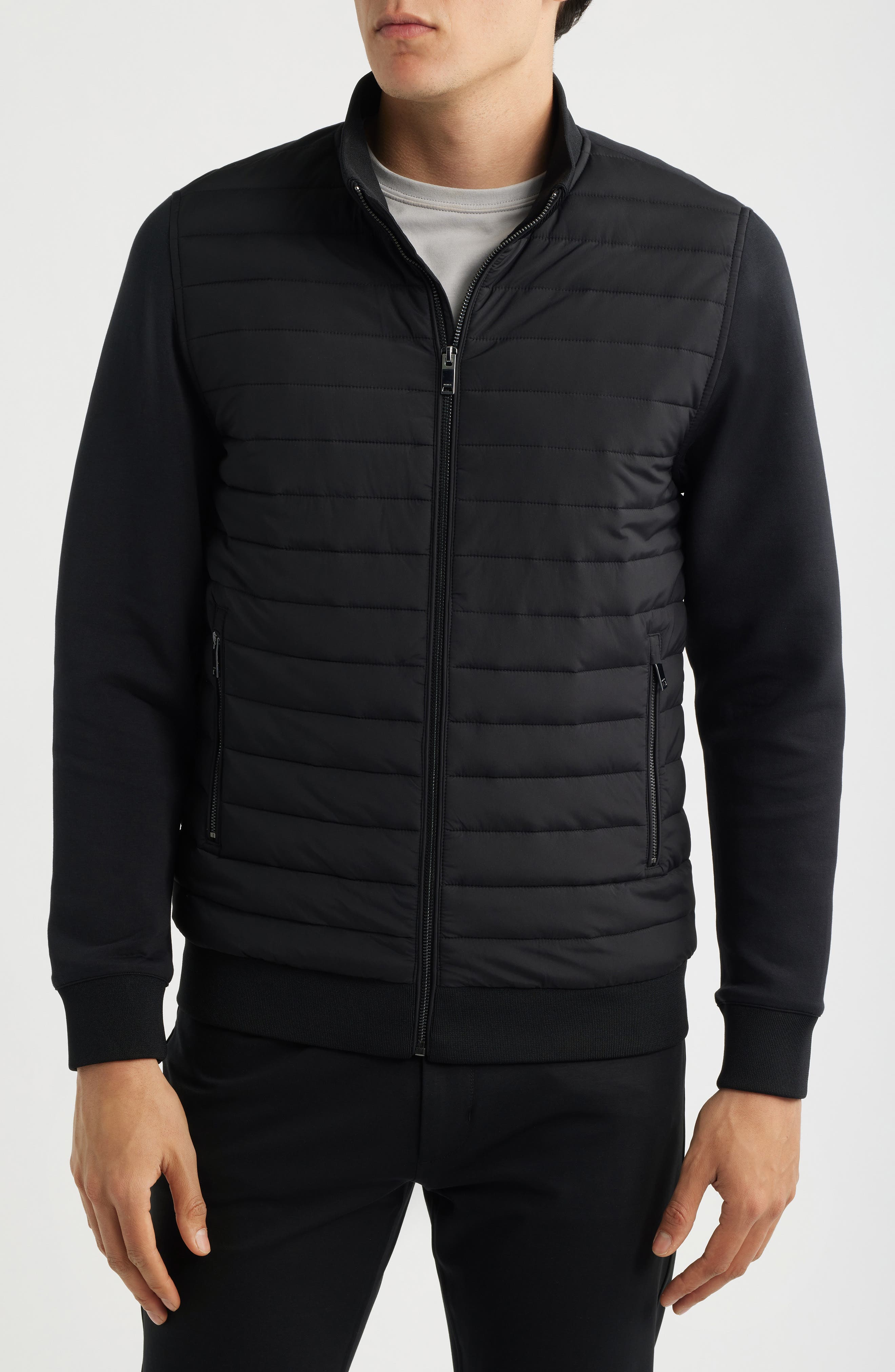 Мужские куртки Reiss Freddie Mixed Media Jacket — фото 4