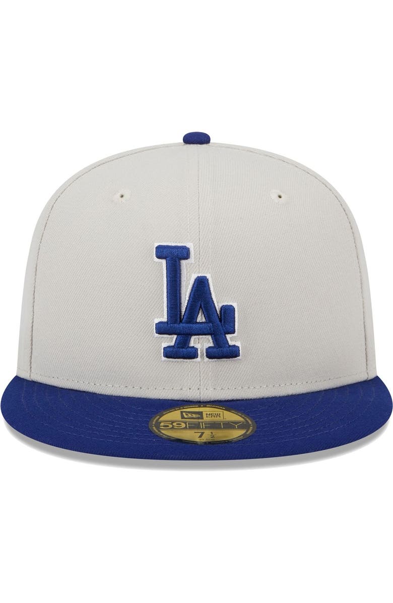 New Era Men's New Era Gray/Royal Los Angeles Dodgers World Class Back Patch 59FIFTY Fitted Hat, Alternate, color, Gray