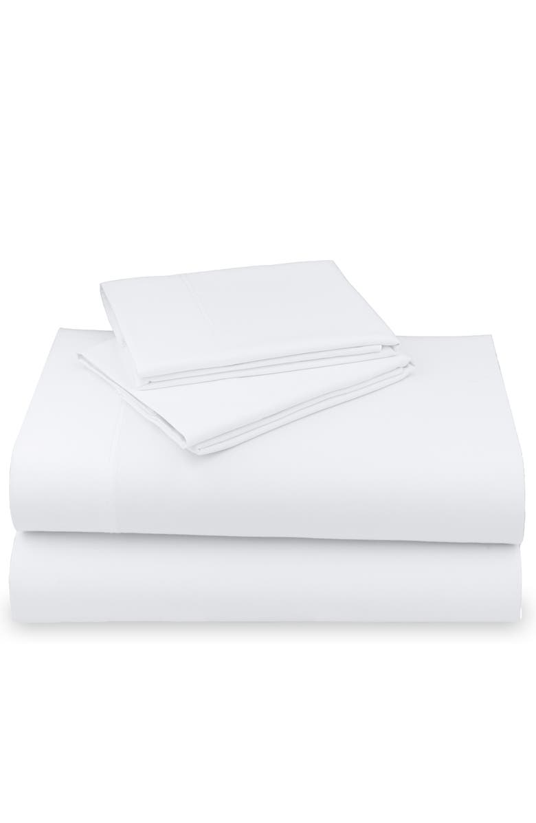 CALIFORNIA DESIGN DEN Hotel Luxe 800 Thread Count 100% Cotton Sateen Sheet Set, Main, color, Bright White