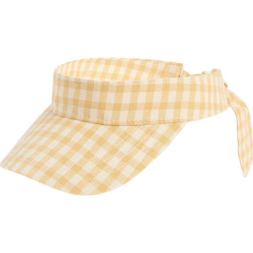 Loeffler Randall Bow Visor in Hay Gingham at Nordstrom Rack