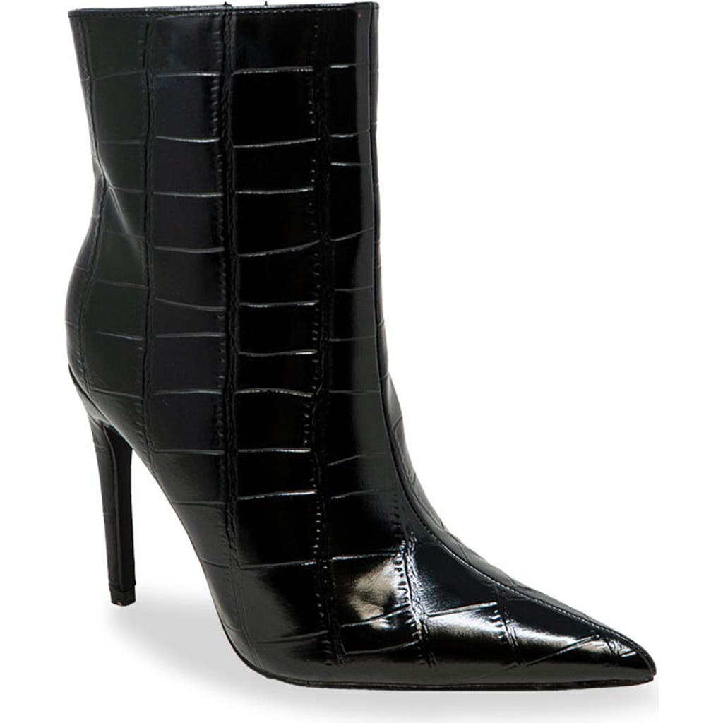 Chase & Chloe Chase And Chloe Croc Embossed Bootie In Multi