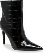 CHASE AND CHLOE Croc Embossed Bootie
