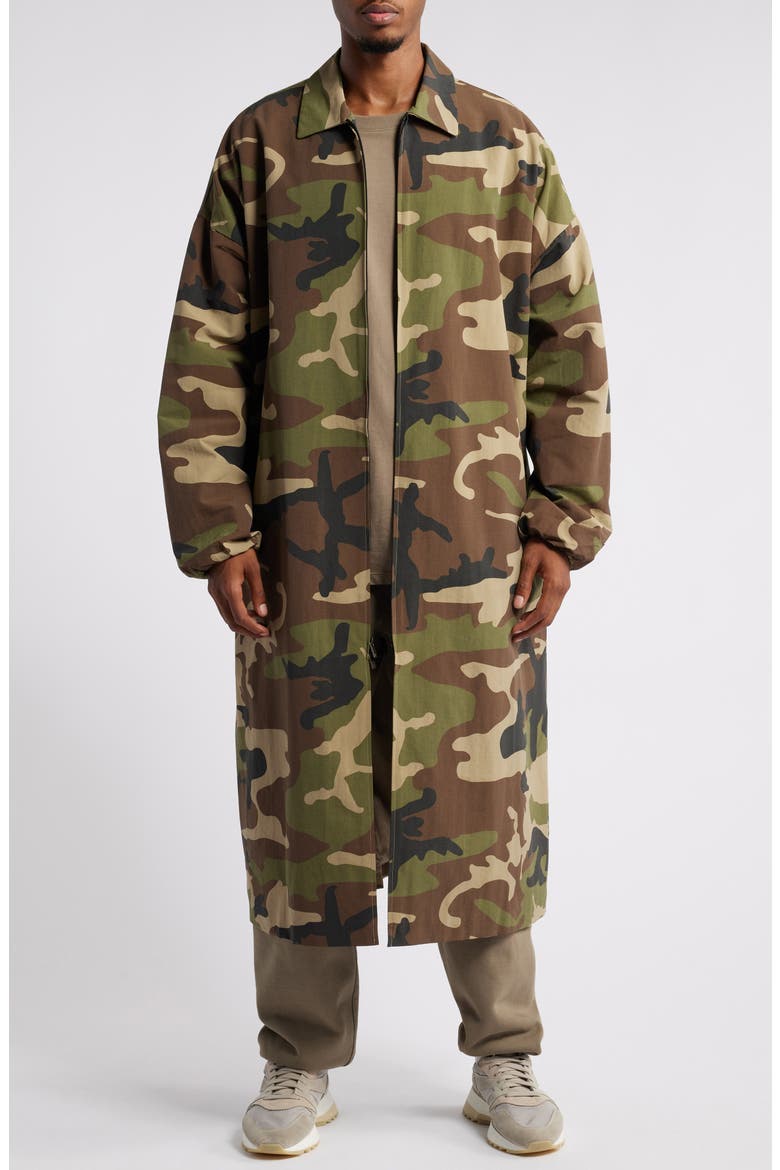 Gender Inclusive Camo Car Coat, Main, color, WOODLAND CAMO