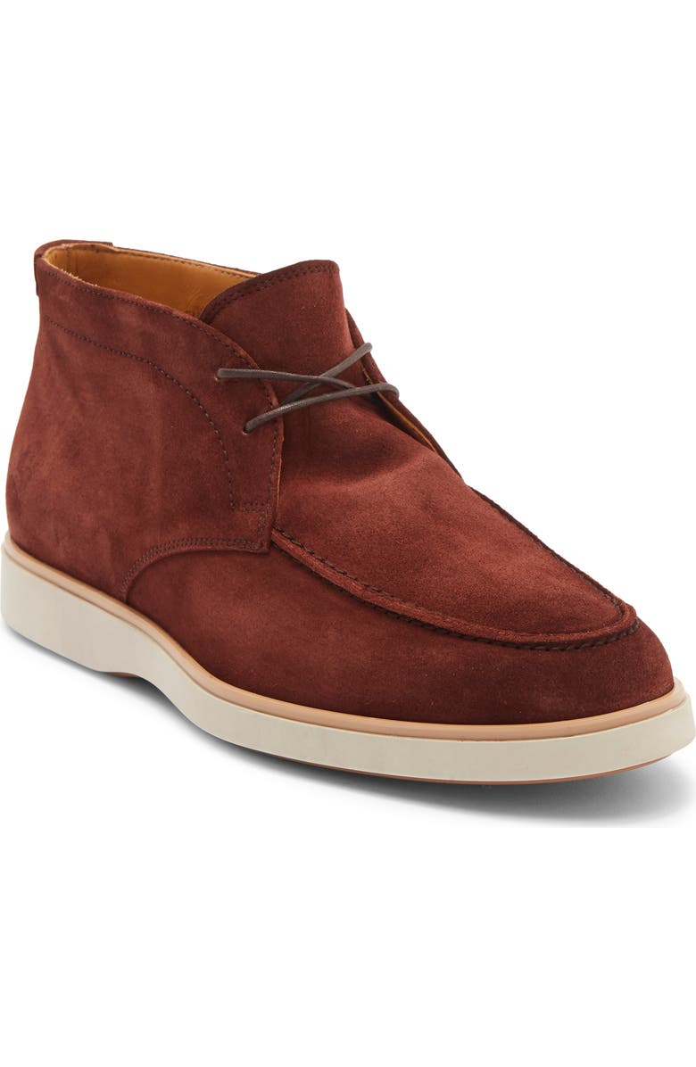Magnanni Lello Castagna Suede Boot, Main, color, Castagna Brik Suede