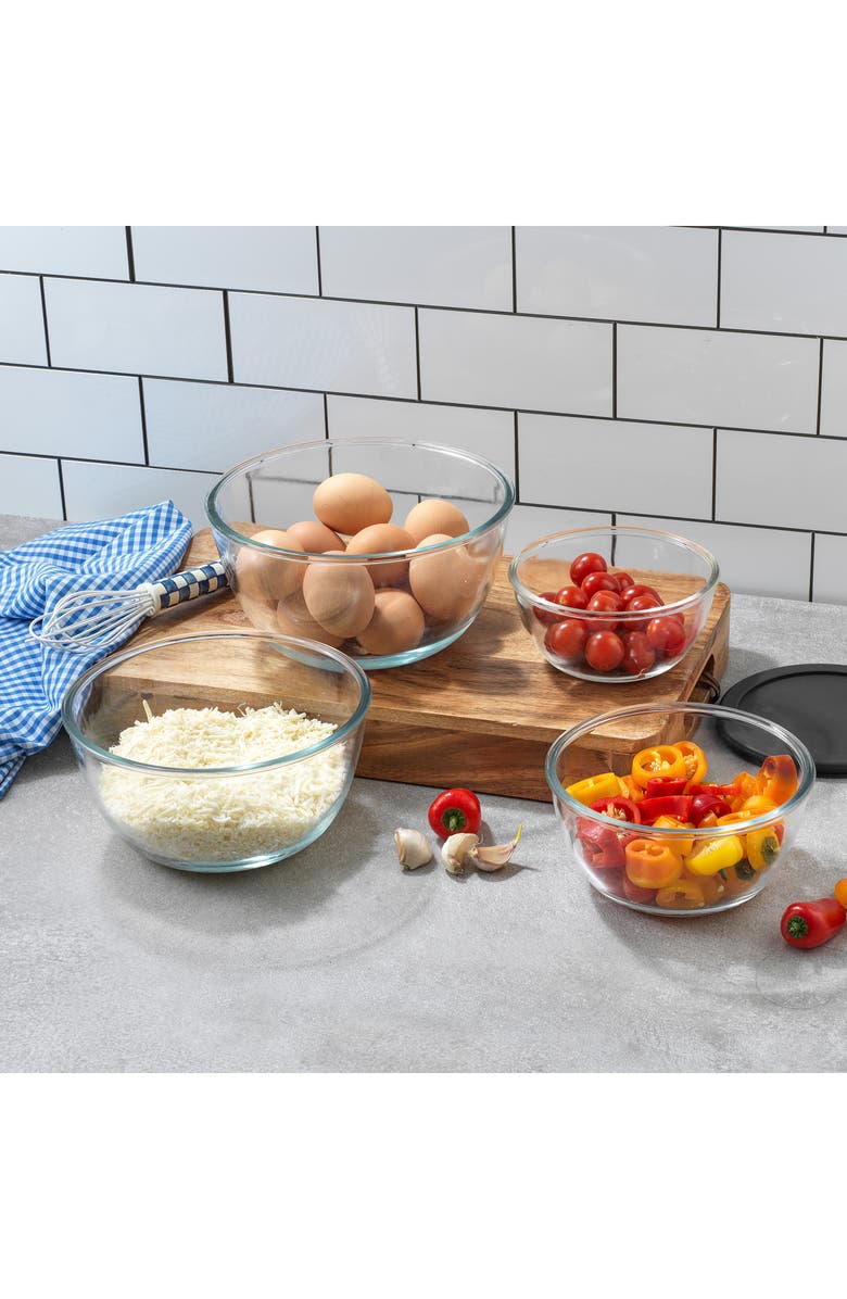 JoyJolt 11-Piece Bamboo Cutting Boards & Nesting Mixing Bowls Set, Alternate, color, Black