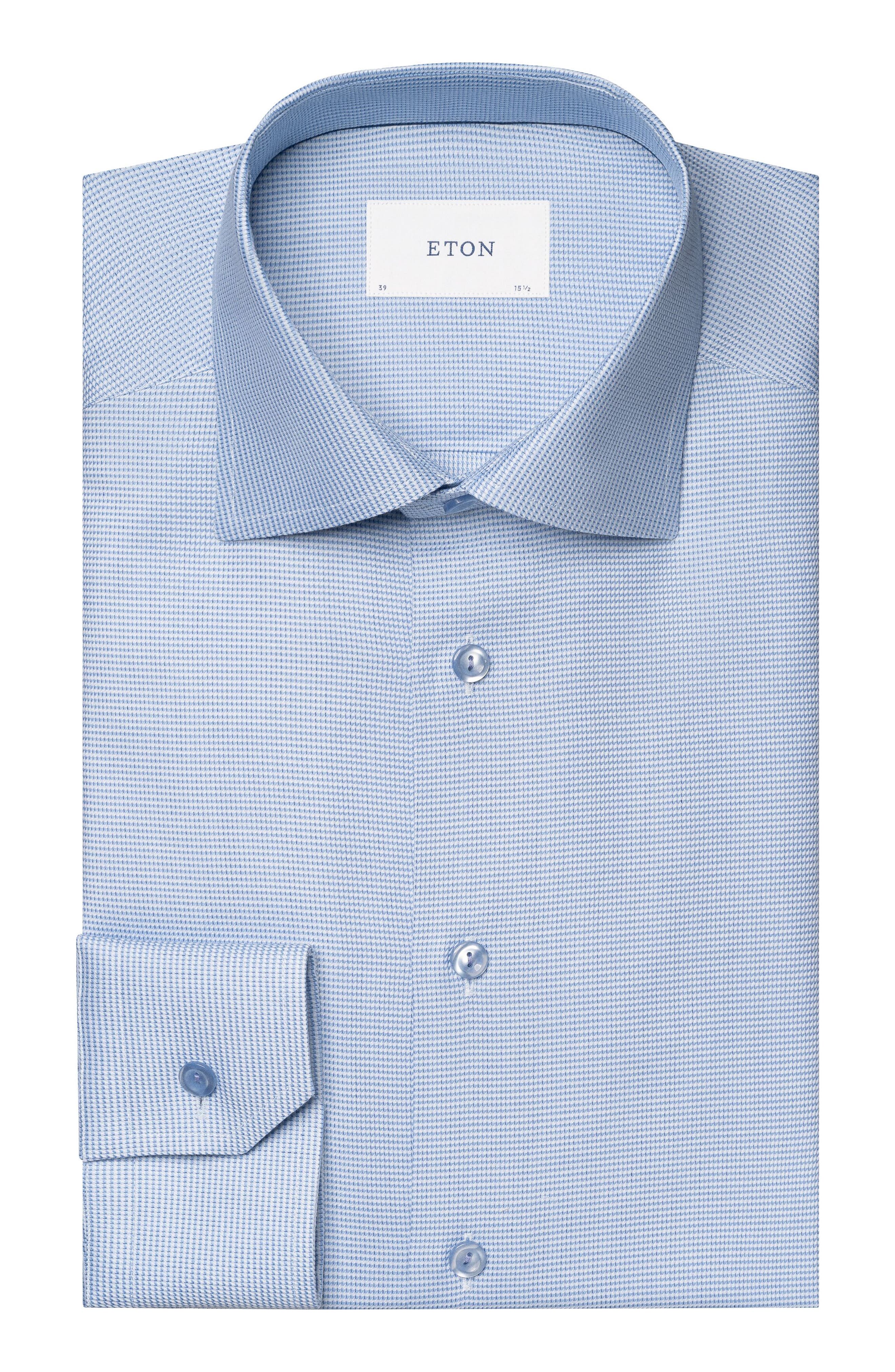 Contemporary Fit Semisolid Cotton Dress Shirt