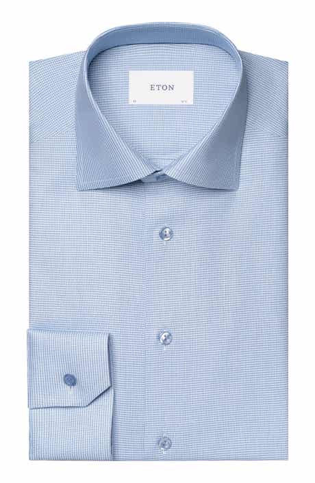 Contemporary Fit Semisolid Cotton Dress Shirt