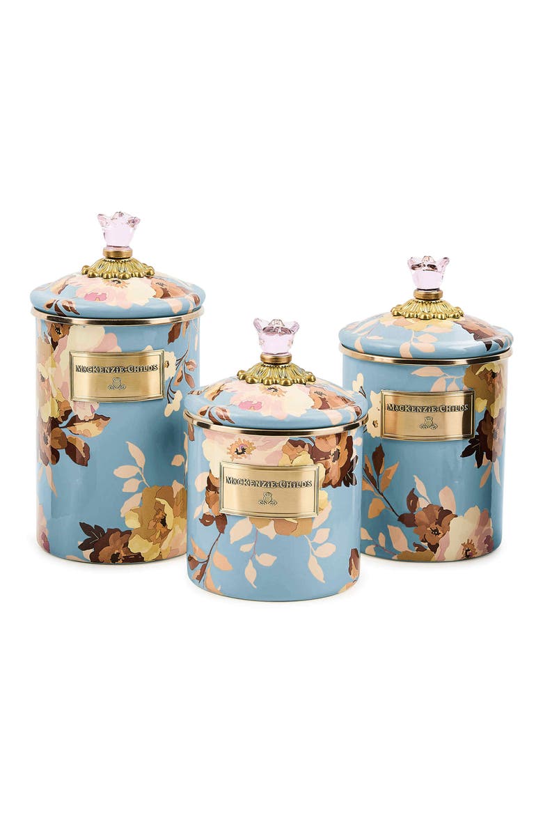 Wild Rose Slate Large Canister, Alternate, color, BLUE