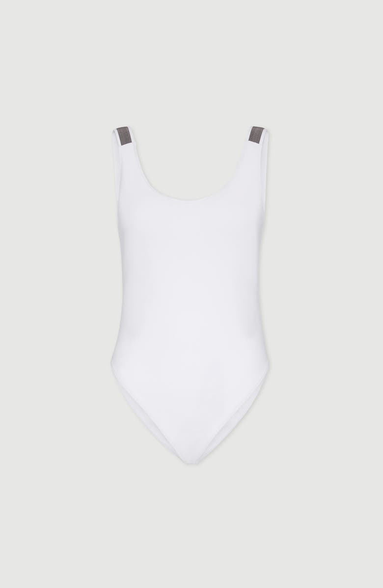 Brunello Cucinelli One-piece swimsuit, Main, color, White
