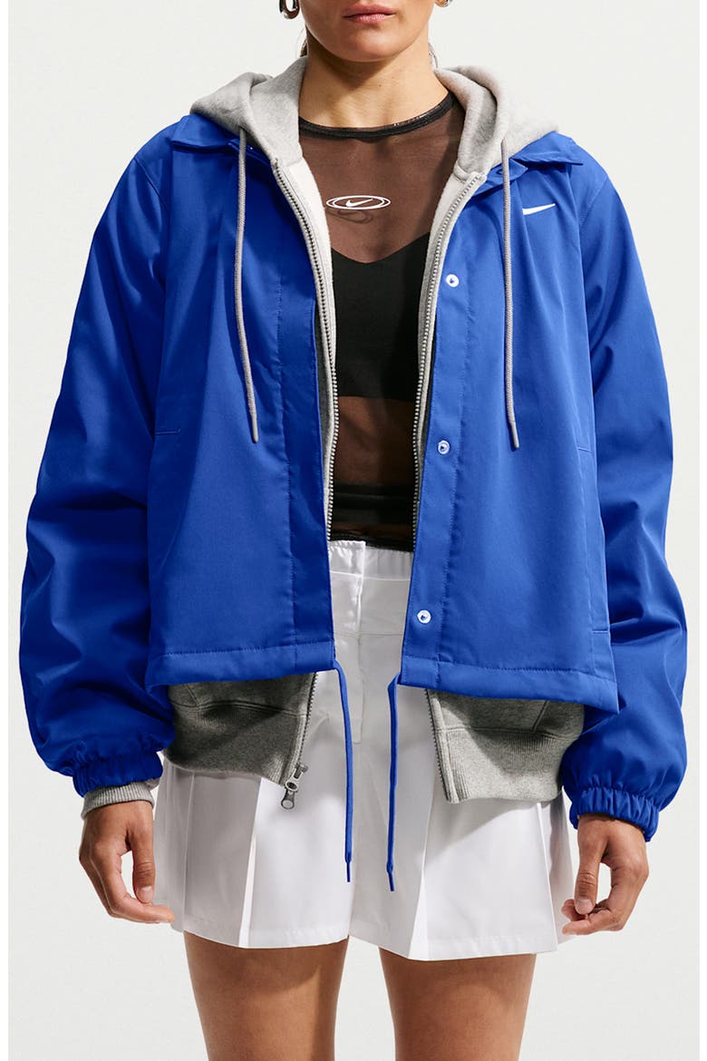 Woven Coach Jacket, Main, color, OLD ROYAL/ SAIL